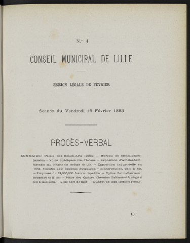 séance du 16 février 1883