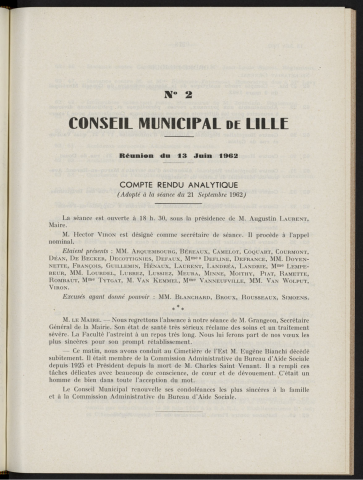 séance du 13 juin 1962