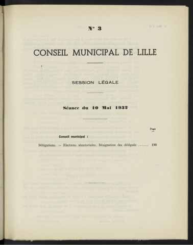 séance du 10 mai 1932