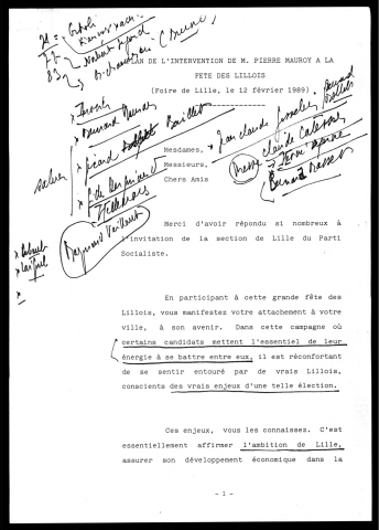 Fête des lillois. (Lille)