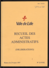 Délibérations, séance du 24 mars 1997.