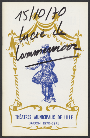 Lucia de Lammermoor, 15/10/1970.