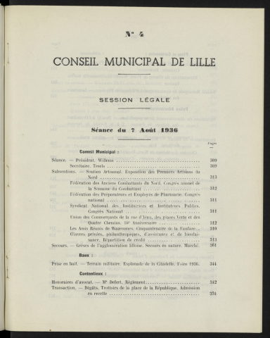 séance du 07 août 1936