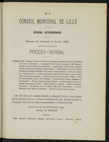 séance du 06 avril 1878
