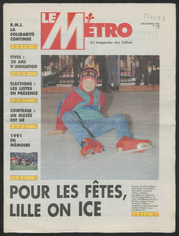 Le Métro .- Pour les fêtes, Lille on ice.