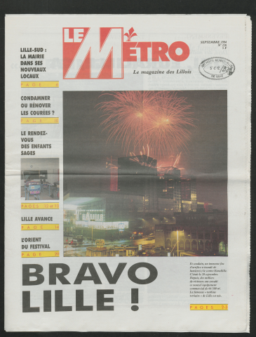 Le Métro .- Bravo Lille !