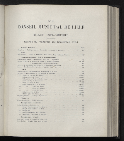 séance du 23 septembre 1904