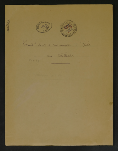 Comité local de coordination d'aide aux vieillards.