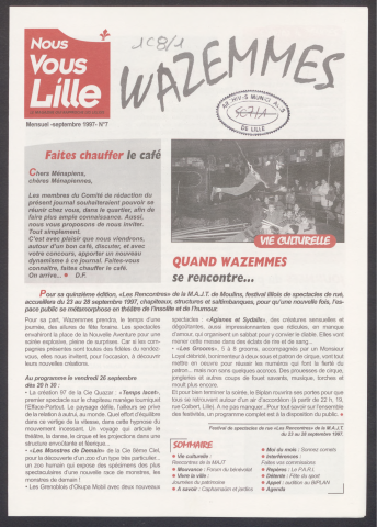 Nous Vous Lille - Editions des mairies de quartiers - n°7