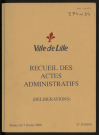 Délibérations, séance du 07 février 2000.