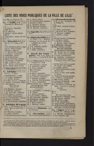 Edition 1888, Lille et département du Nord.
