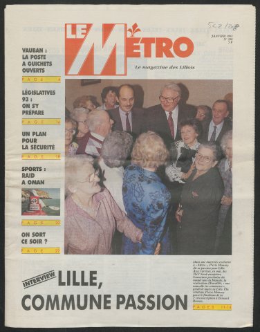 Le Métro .- Lille, commune passion.