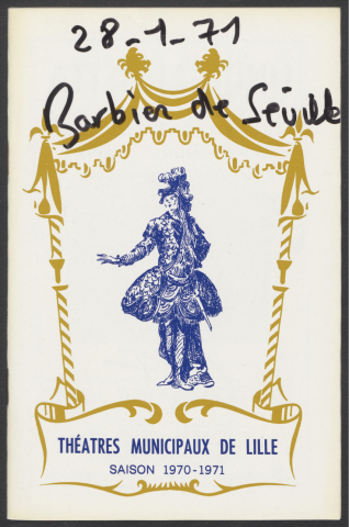 Le barbier de Séville, 28/01/1971.