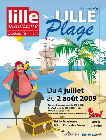 Lille magazine N°59 (juillet-août). - Lille plage.