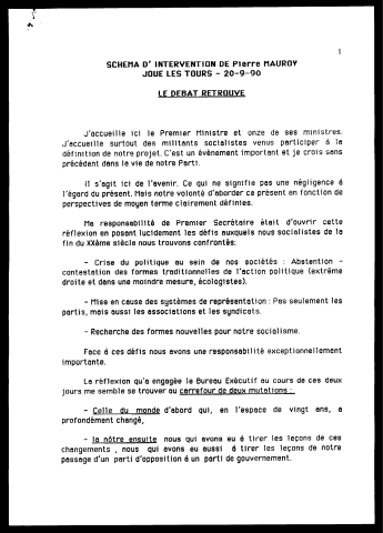 Séminaire Parti Socialiste-Gouvernement "Joue les Tours". (Paris)