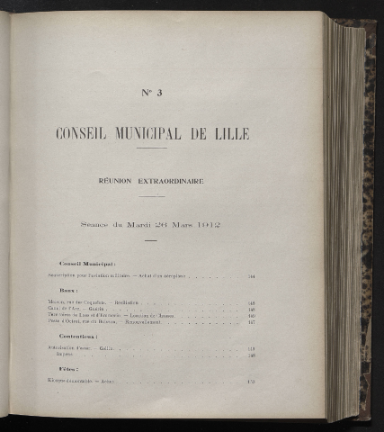 séance du 26 mars 1912