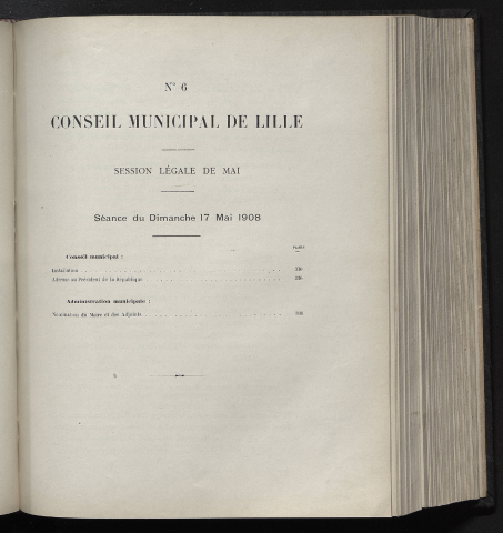 séance du 17 mai 1908