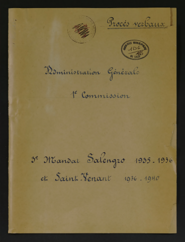 Première commission d'administration générale.