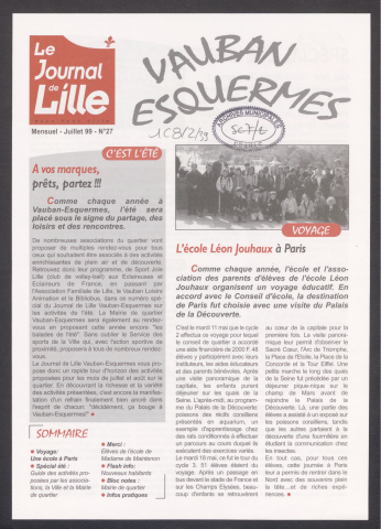 Nous Vous Lille - Editions des mairies de quartiers - n°27