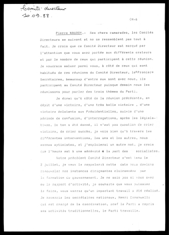 Comité directeur. (Lille)