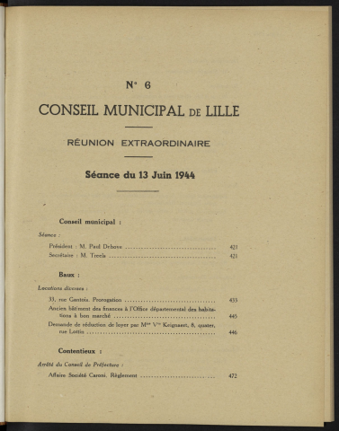 séance du 13 juin 1944