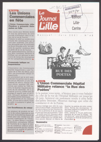 Le Journal de Lille - Editions des mairies de quartiers - n°48