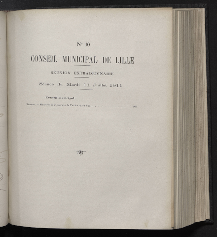 séance du 11 juillet 1911