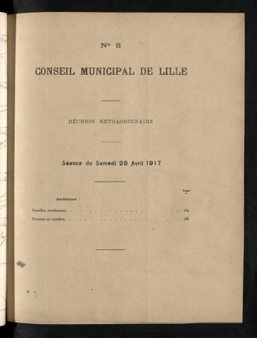 séance du 28 avril 1917