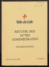 Délibérations, séance du 23 mai 2005.