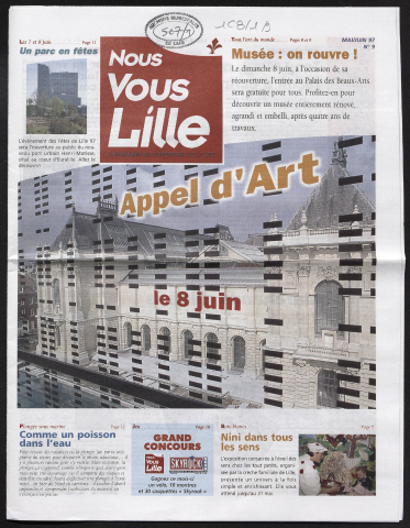 Nous Vous Lille n°9 - Appel d'Art le 8 juin. Musée : on rouvre !