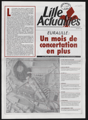 Lille Actualités - Euralille : un mois de concertation en plus