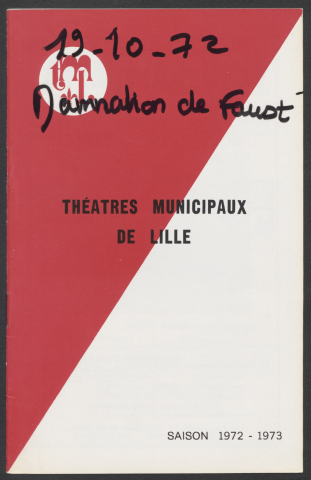 La damnation de Faust, 19/10/1972.