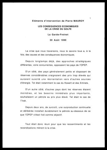 Université d'été socialiste. (La Garde-Freinet)