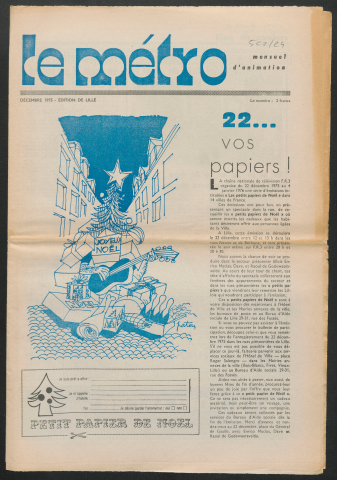 Le Métro .- 22 vos papiers !