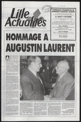 Lille Actualités - Hommage à Augustin Laurent