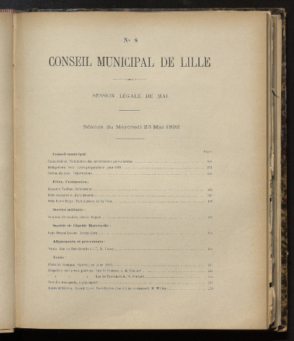 séance du 25 mai 1892