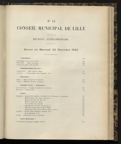 séance du 23 décembre 1903