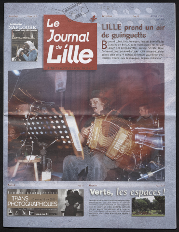 Le Journal de Lille n°63 - Lille prend un air de guinguette ; Verts les espaces ! ; Solidarité Naplouse ; Transphotographiques