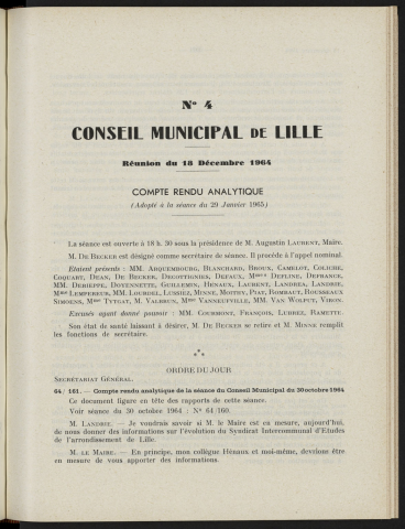 séance du 18 décembre 1964