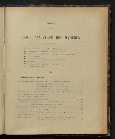 Table analytique 1897