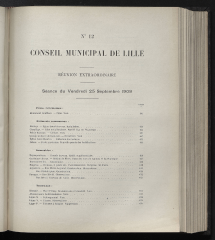 séance du 25 septembre 1908