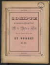 Compte d'administration 1835-1836 et budget 1837.