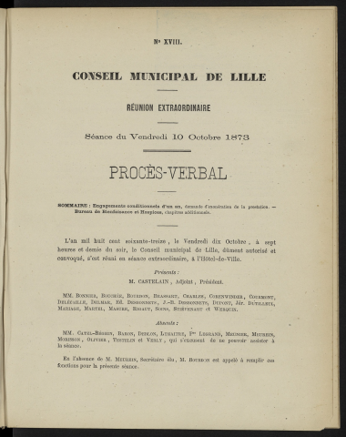 séance du 10 octobre 1873