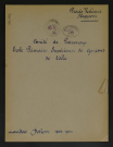 Comité de patronage de l'école primaire supérieure de garçons de Lille.