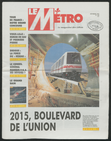 Le Métro .- 2015, boulevard de l'Union.