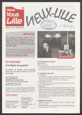 Nous Vous Lille - Editions des mairies de quartiers - n°11