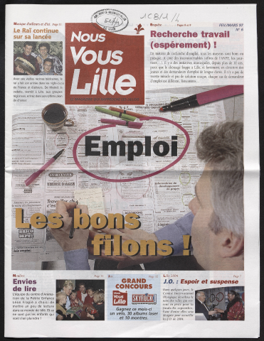 Nous Vous Lille n°6 - Emploi. Les bons filons ! Recherche travail (espérement) !