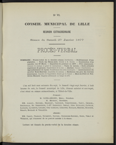 séance du 27 janvier 1877
