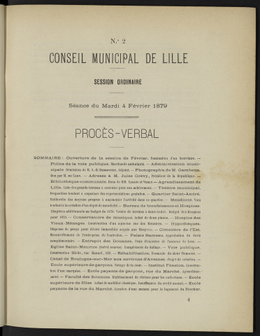 séance du 04 février 1879