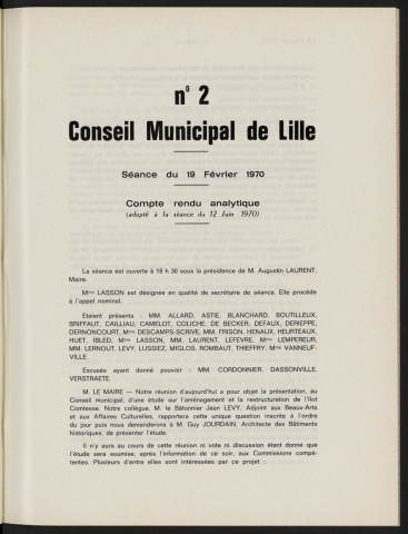 séance du 19 février 1970